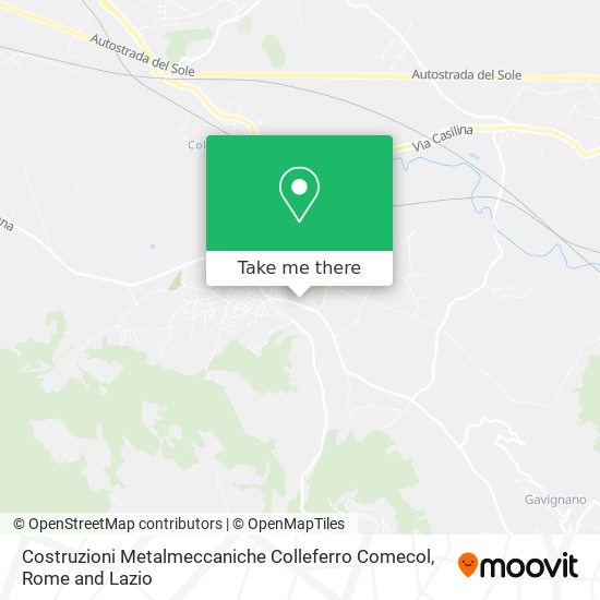 Costruzioni Metalmeccaniche Colleferro Comecol map