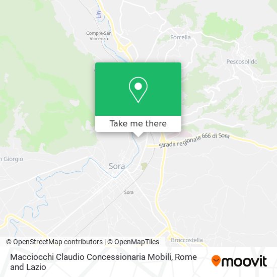 Macciocchi Claudio Concessionaria Mobili map