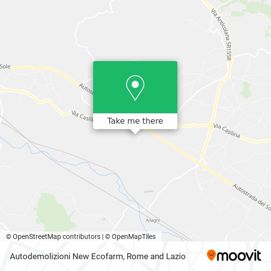 Autodemolizioni New Ecofarm map