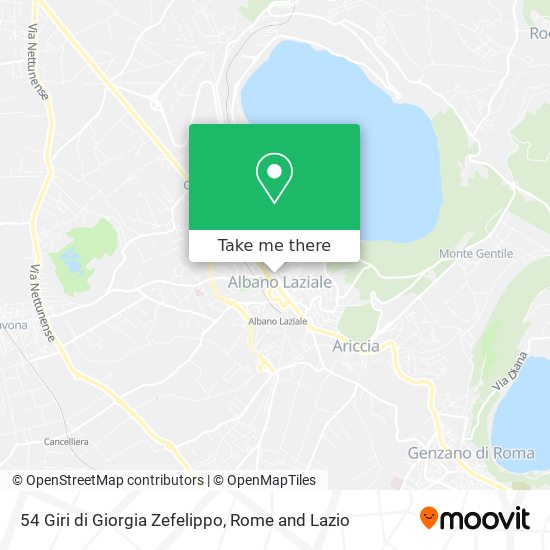 54 Giri di Giorgia Zefelippo map