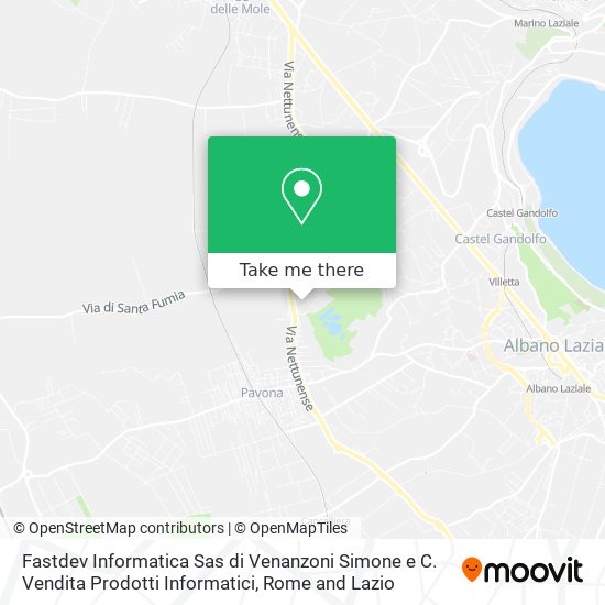 Fastdev Informatica Sas di Venanzoni Simone e C. Vendita Prodotti Informatici map