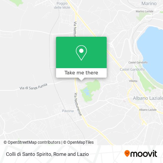 Colli di Santo Spirito map