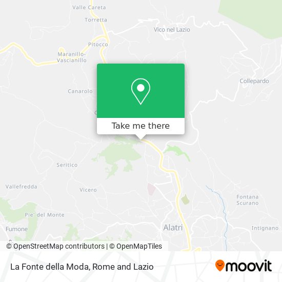 La Fonte della Moda map