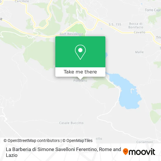 Simone Savelloni's Barbershop in Ferentino map