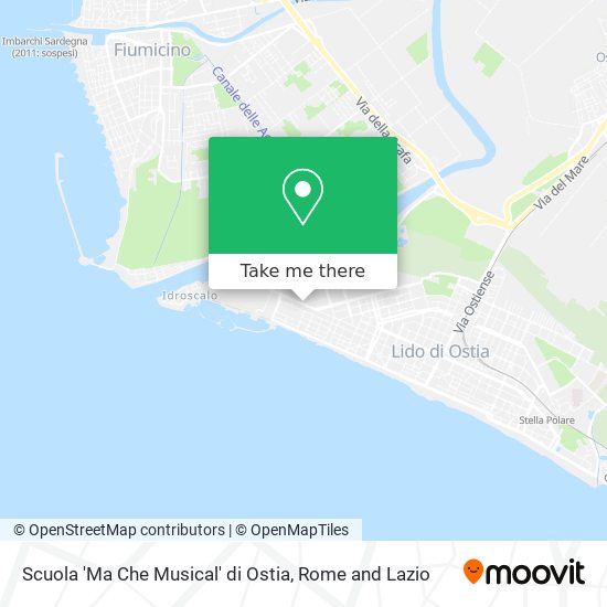 Scuola 'Ma Che Musical' di Ostia map