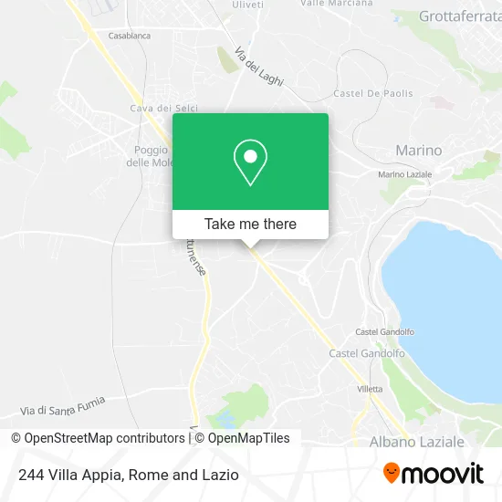 244 Villa Appia map
