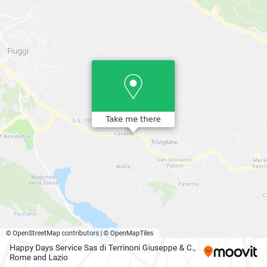 Happy Days Service Sas di Terrinoni Giuseppe & C. map