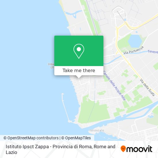 Istituto Ipsct Zappa - Provincia di Roma map