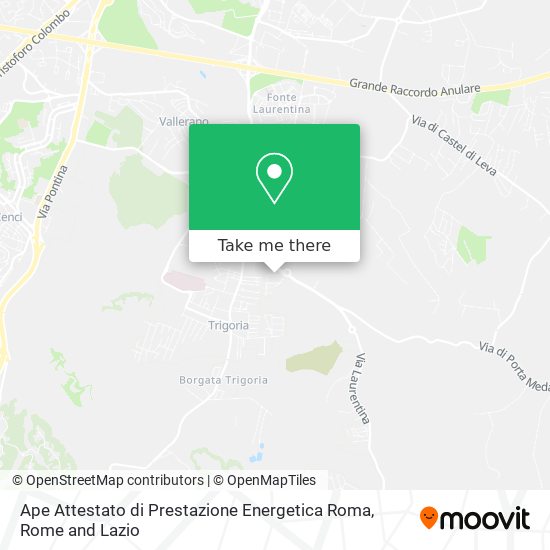 Ape Attestato di Prestazione Energetica Roma map