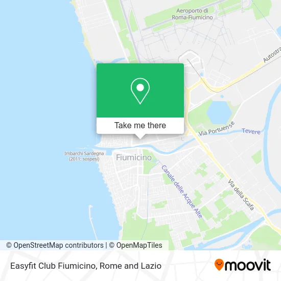 Easyfit Club Fiumicino map