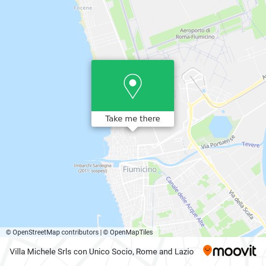 Villa Michele Srls con Unico Socio map