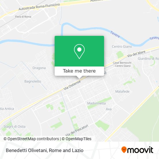 Benedetti Olivetani map