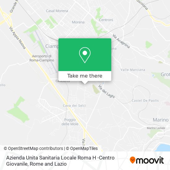 Azienda Unita Sanitaria Locale Roma H -Centro Giovanile map