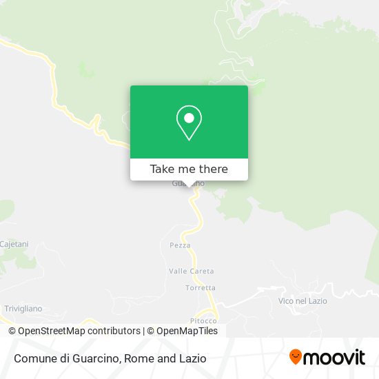 Comune di Guarcino map