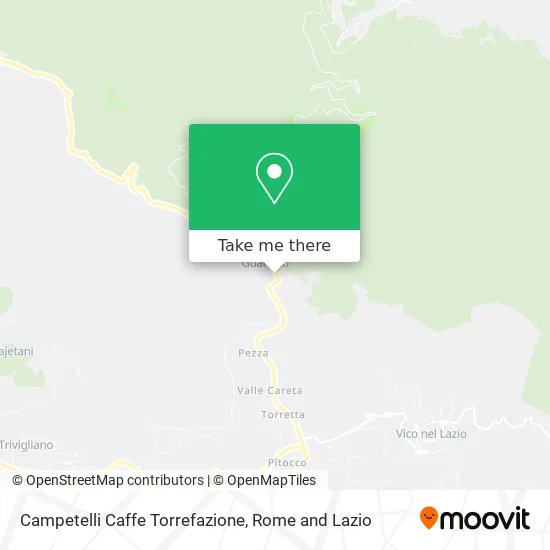 Campetelli Coffee Roasting map