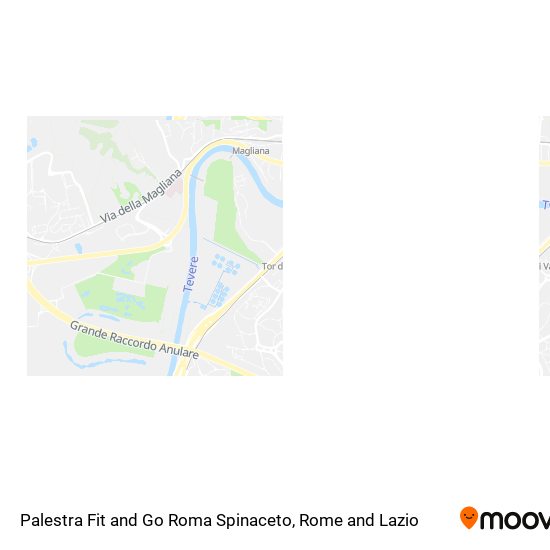 Palestra Fit and Go Roma Spinaceto map