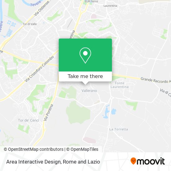 Area Interactive Design map