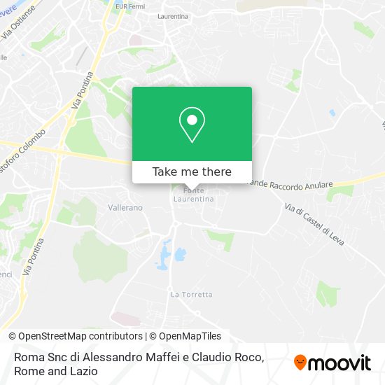 Roma Snc di Alessandro Maffei e Claudio Roco map