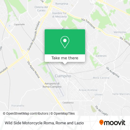 Wild Side Motorcycle Roma map