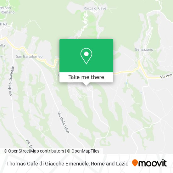 Thomas Cafè di Giacchè Emenuele map