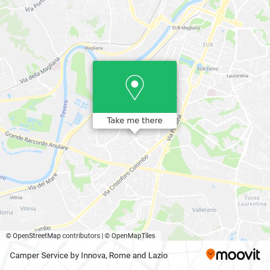 Camper Service by Innova map