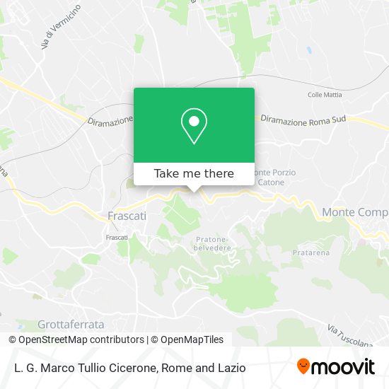 L. G. Marco Tullio Cicerone map
