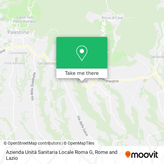 Azienda Unità Sanitaria Locale Roma G map