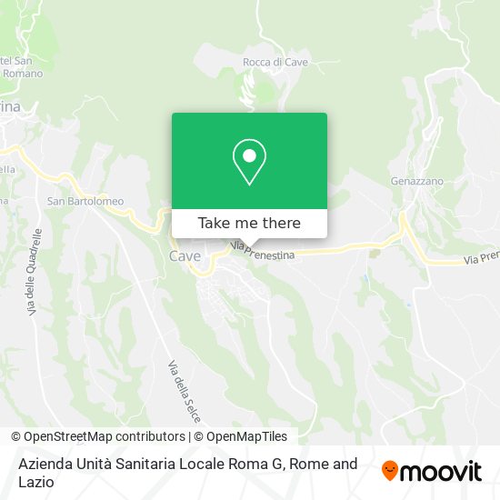 Azienda Unità Sanitaria Locale Roma G map