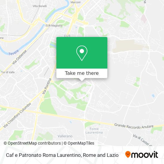 Caf e Patronato Roma Laurentino map