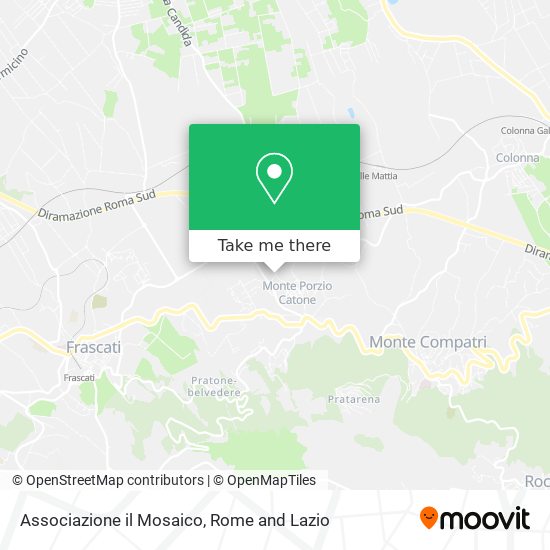 Associazione il Mosaico map