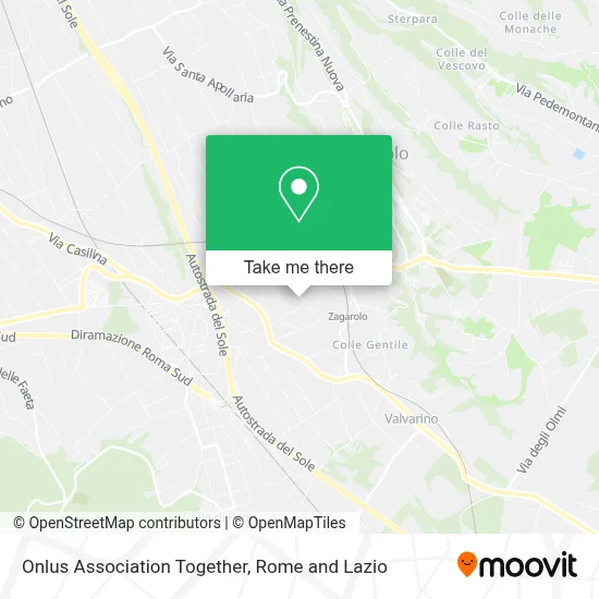 Onlus Association Together map