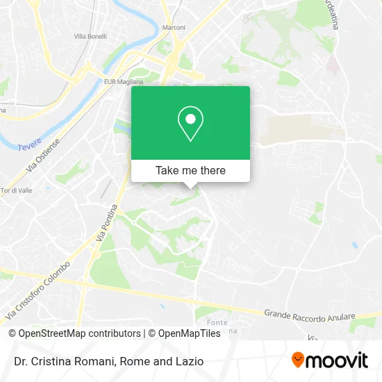 Dr. Cristina Romani map