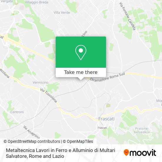 Metaltecnica Lavori in Ferro e Alluminio di Multari Salvatore map