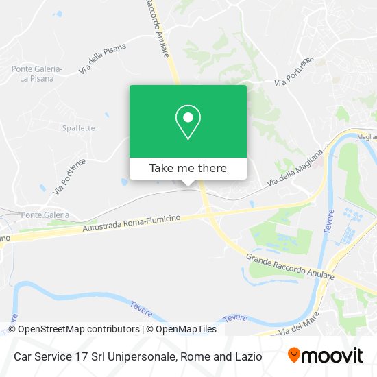 Car Service 17 Srl Unipersonale map