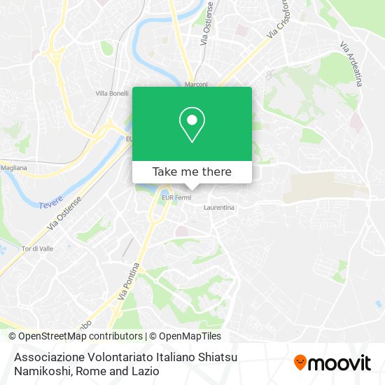Associazione Volontariato Italiano Shiatsu Namikoshi map