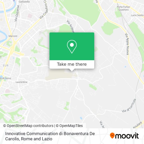 Innovative Communication di Bonaventura De Carolis map