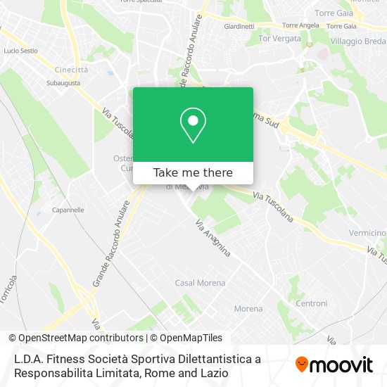 L.D.A. Fitness Società Sportiva Dilettantistica a Responsabilita Limitata map