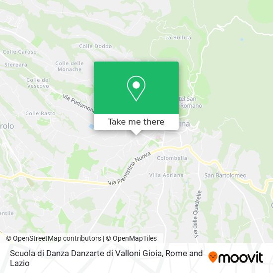 Scuola di Danza Danzarte di Valloni Gioia map