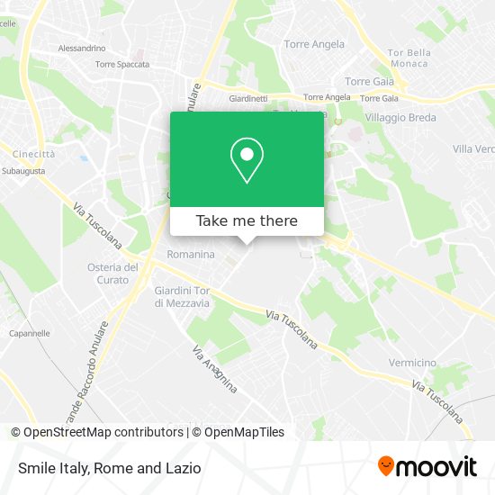 Smile Italy map