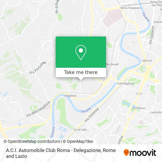 A.C.I. Automobile Club Roma - Delegazione map