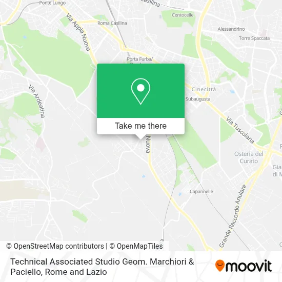 Technical Associated Studio Geom. Marchiori & Paciello map