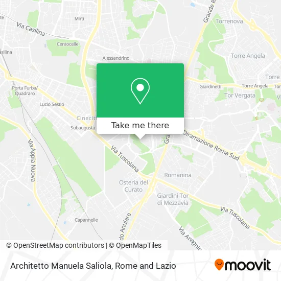 Architect Manuela Saliola map