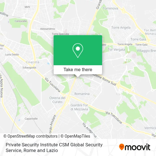 Private Security Institute CSM Global Security Service map