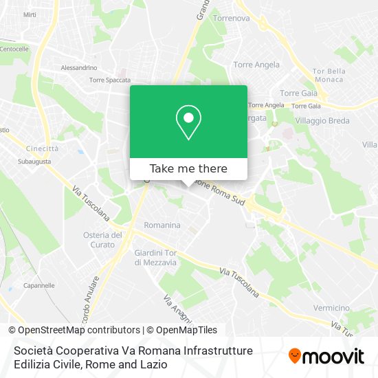 Società Cooperativa Va Romana Infrastrutture Edilizia Civile map