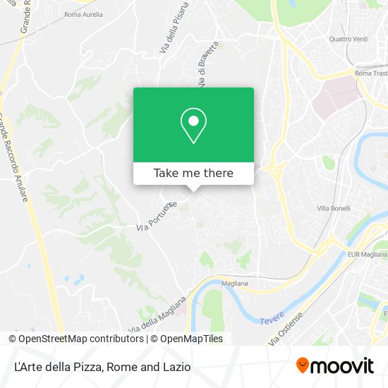 L'Arte della Pizza map