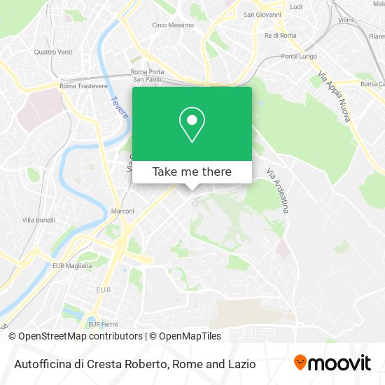 Autofficina di Cresta Roberto map