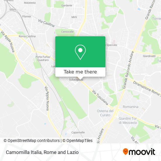 Camomilla Italia map