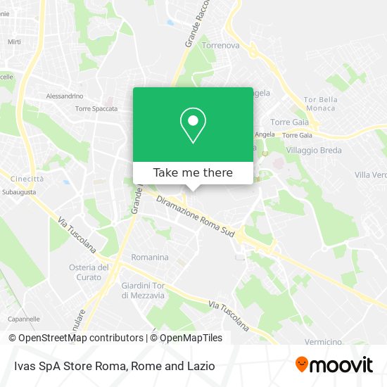 Ivas SpA Store Roma map