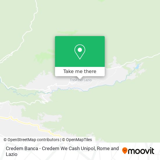 Credem Banca - Credem We Cash Unipol map