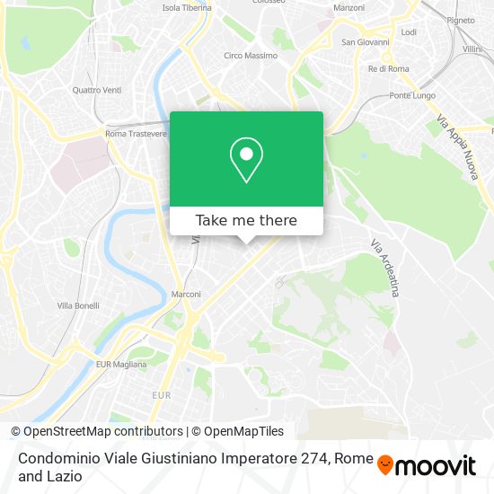 Condominio Viale Giustiniano Imperatore 274 map